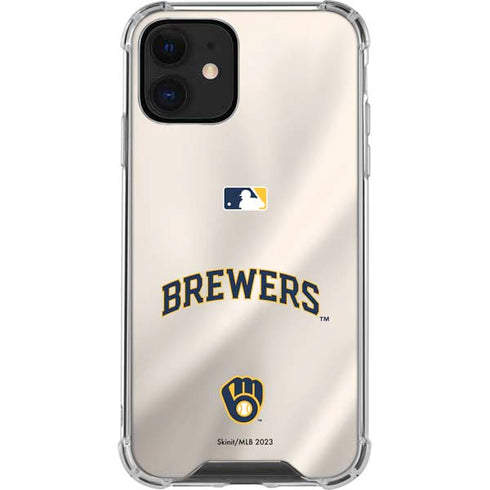 MLB Milwaukee Brewers Home Jersey iPhone 12 Mini Clear Case