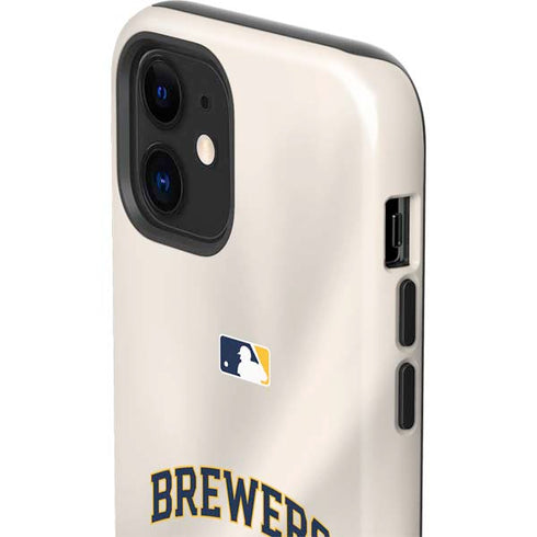 MLB Milwaukee Brewers Home Jersey iPhone 12 Mini Impact Case