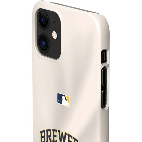 MLB Milwaukee Brewers Home Jersey iPhone 12 Mini Lite Case