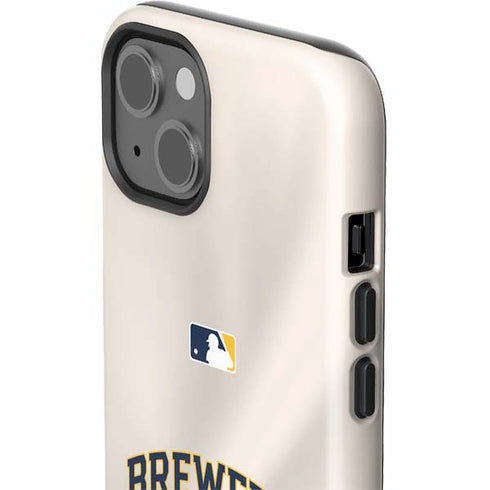 MLB Milwaukee Brewers Home Jersey iPhone 13 Impact Case