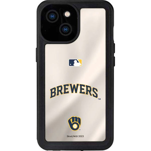 MLB Milwaukee Brewers Home Jersey iPhone 13 Mini Waterproof Case