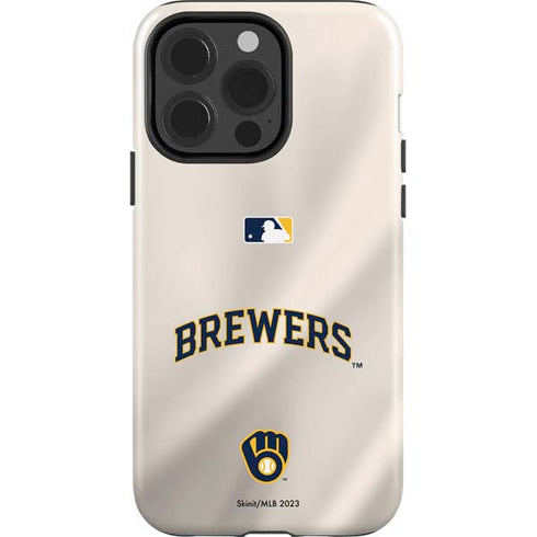 MLB Milwaukee Brewers Home Jersey iPhone 13 Pro Impact Case
