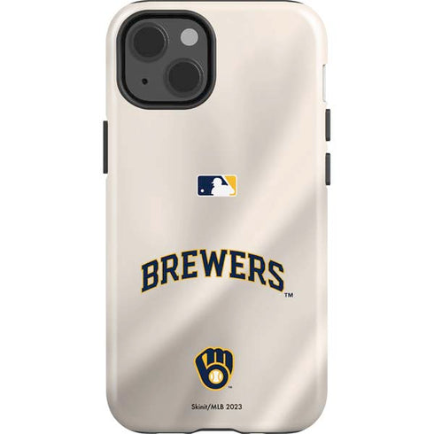 MLB Milwaukee Brewers Home Jersey iPhone 15 Impact Case