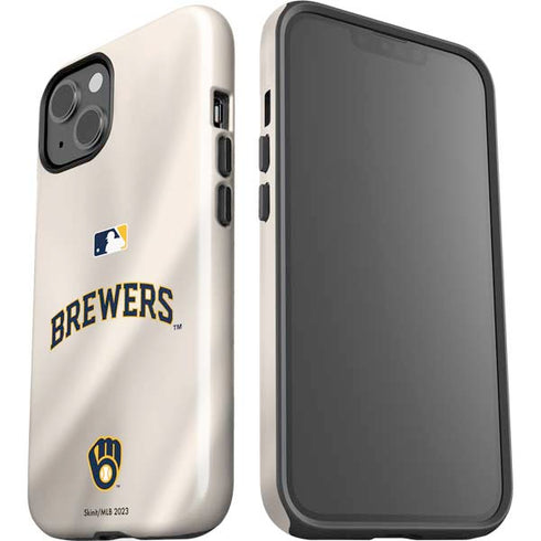 MLB Milwaukee Brewers Home Jersey iPhone 15 Plus Impact Case