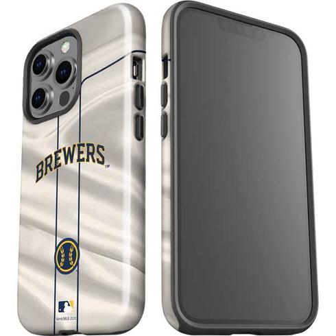 MLB Milwaukee Brewers Home Jersey iPhone 14 Pro Impact Case