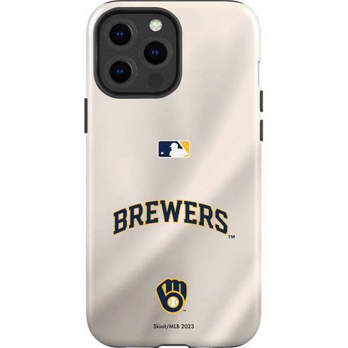 MLB Milwaukee Brewers Home Jersey iPhone 15 Pro Max Impact Case