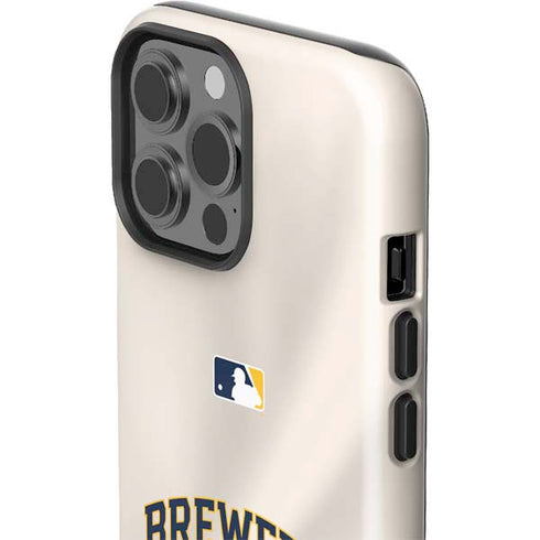 MLB Milwaukee Brewers Home Jersey iPhone 15 Pro Max Impact Case