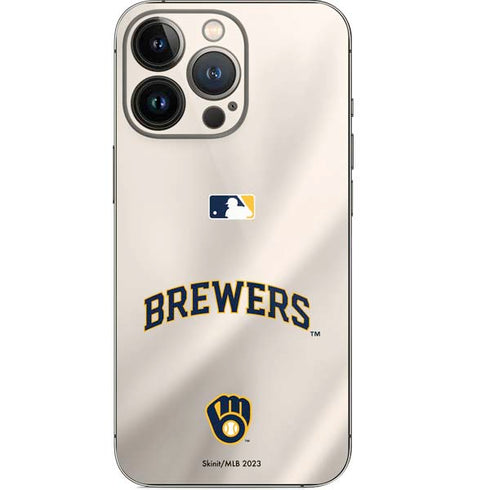 MLB Milwaukee Brewers Home Jersey iPhone 14 Pro Skin