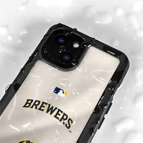 MLB Milwaukee Brewers Home Jersey iPhone 15 Waterproof Case