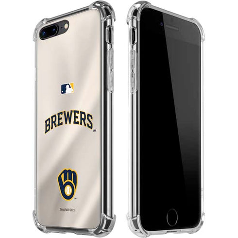 MLB Milwaukee Brewers Home Jersey iPhone 7/8 Plus Clear Case