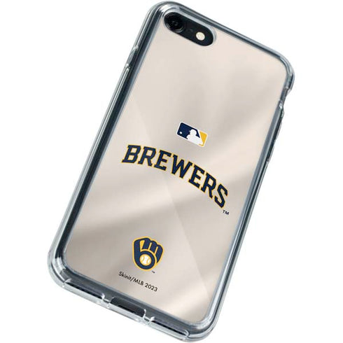 MLB Milwaukee Brewers Home Jersey iPhone SE (2nd & 3rd Gen) Clear Case