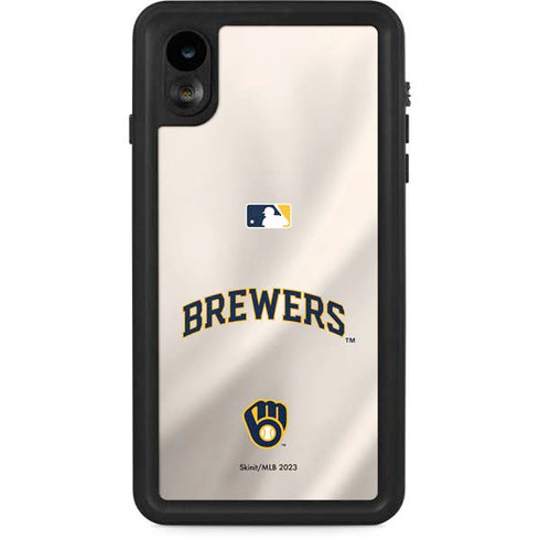 MLB Milwaukee Brewers Home Jersey iPhone XR Waterproof Case