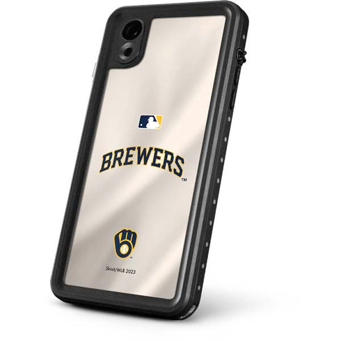 MLB Milwaukee Brewers Home Jersey iPhone XR Waterproof Case