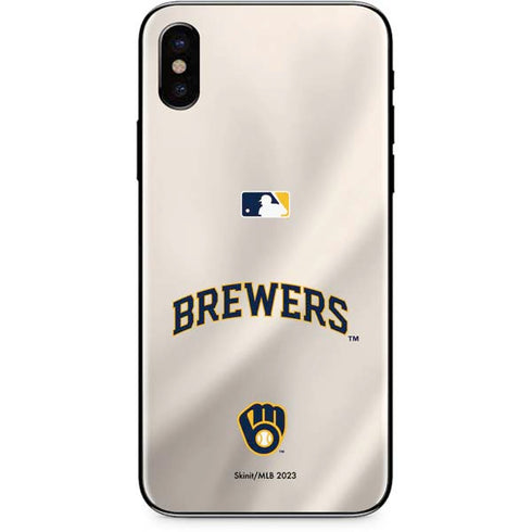 MLB Milwaukee Brewers Home Jersey iPhone XS Skin