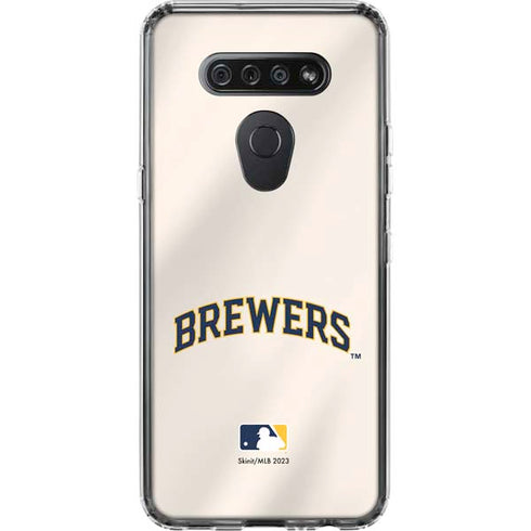 MLB Milwaukee Brewers Home Jersey LG K51/Q51 Clear Case