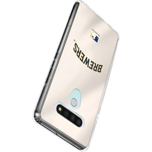 MLB Milwaukee Brewers Home Jersey LG Stylo 6 Clear Case