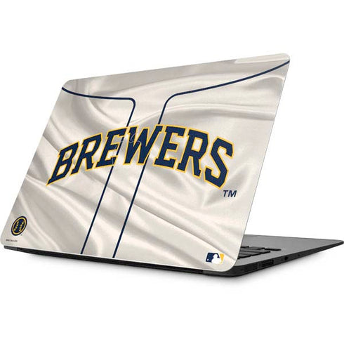 MLB Milwaukee Brewers Home Jersey Apple MacBook Skin