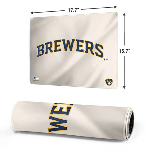 MLB Milwaukee Brewers Home Jersey Gaming Mouse Pad