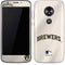 MLB Milwaukee Brewers Home Jersey Moto E5 Play Skin