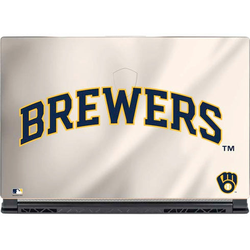 MLB Milwaukee Brewers Home Jersey MSI GS65 Stealth Laptop Skin