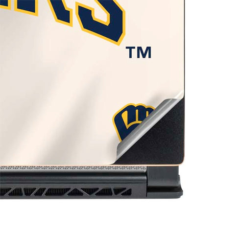 MLB Milwaukee Brewers Home Jersey MSI GS65 Stealth Laptop Skin