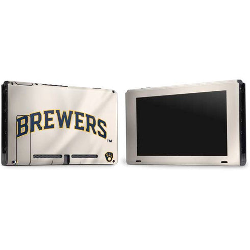 MLB Milwaukee Brewers Home Jersey Nintendo Switch Bundle Skin