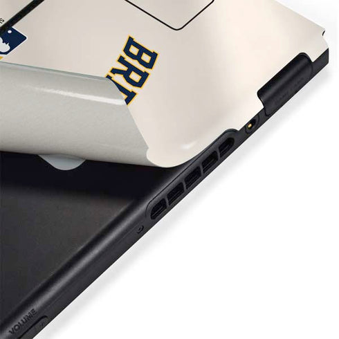 MLB Milwaukee Brewers Home Jersey Nintendo Switch Bundle Skin