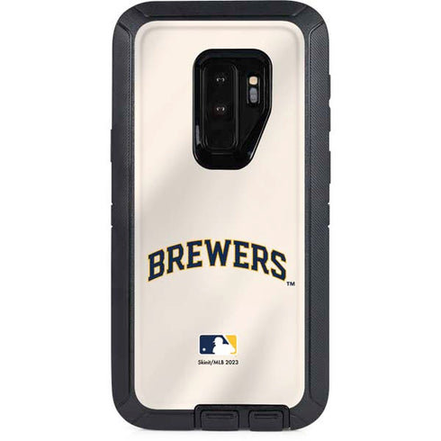 MLB Milwaukee Brewers Home Jersey Otterbox Defender Galaxy Skin