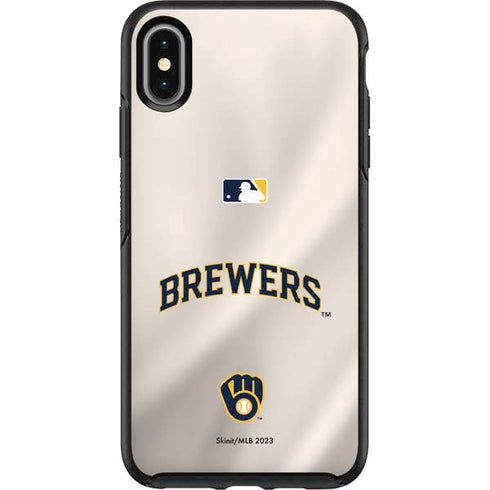 MLB Milwaukee Brewers Home Jersey Otterbox Symmetry iPhone Skin
