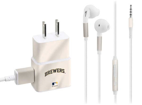 MLB Milwaukee Brewers Home Jersey Phone Charger Skin