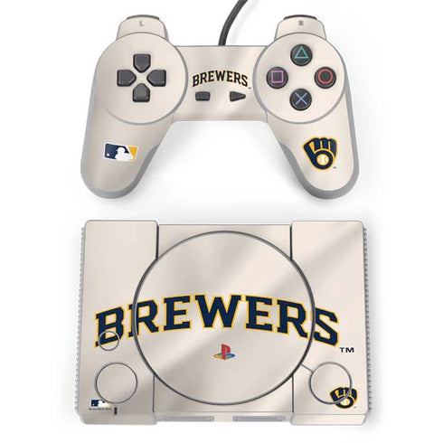 MLB Milwaukee Brewers Home Jersey PlayStation Classic Bundle Skin