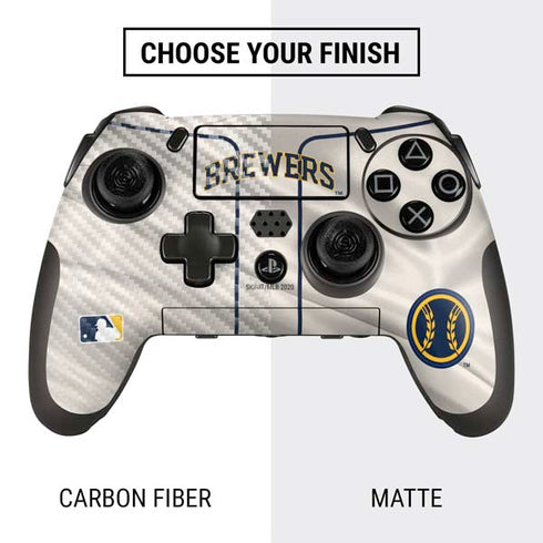 MLB Milwaukee Brewers Home Jersey PlayStation Scuf Vantage 2 Controller Skin