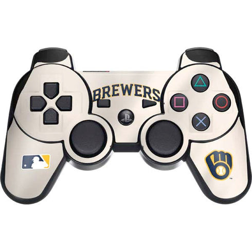 MLB Milwaukee Brewers Home Jersey PS3 Dual Shock wireless controller Skin