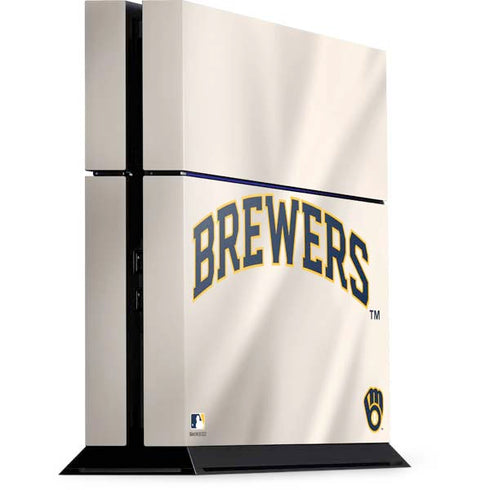 MLB Milwaukee Brewers Home Jersey PS4 Console Skin