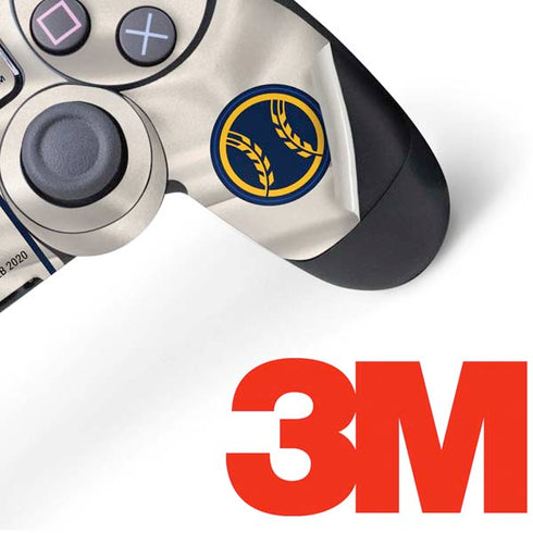 MLB Milwaukee Brewers Home Jersey PS4 Controller Skin