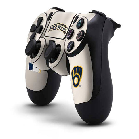 MLB Milwaukee Brewers Home Jersey PS4 Controller Skin
