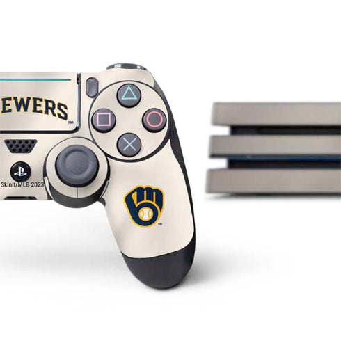 MLB Milwaukee Brewers Home Jersey PS4 Pro Bundle Skin