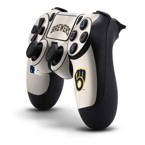 MLB Milwaukee Brewers Home Jersey PS4 Pro/Slim Controller Skin