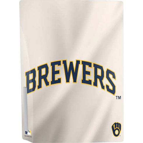 MLB Milwaukee Brewers Home Jersey PS5 Console Skin