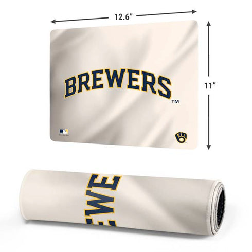 MLB Milwaukee Brewers Home Jersey Gaming Mouse Pad