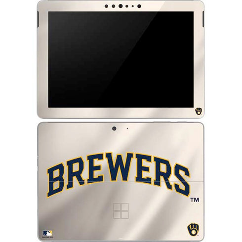 MLB Milwaukee Brewers Home Jersey Surface Go Skin