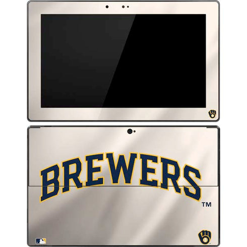 MLB Milwaukee Brewers Home Jersey Surface Pro Tablet Skin