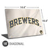 MLB Milwaukee Brewers Home Jersey Universal Laptop 18in (14.6 x 10.6in) Skin