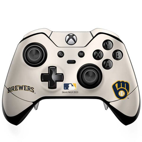 MLB Milwaukee Brewers Home Jersey Xbox One Elite Controller Skin
