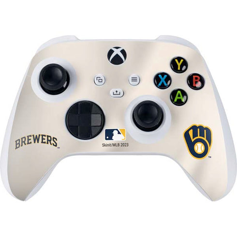MLB Milwaukee Brewers Home Jersey Xbox Series S Controller Skin
