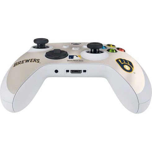 MLB Milwaukee Brewers Home Jersey Xbox Series S Controller Skin