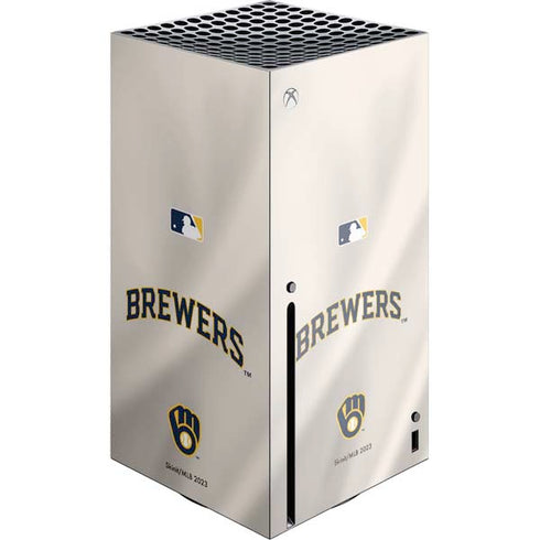 MLB Milwaukee Brewers Home Jersey Xbox Series X Console Skin