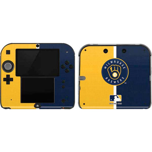 MLB Milwaukee Brewers Split Nintendo 2DS Skin