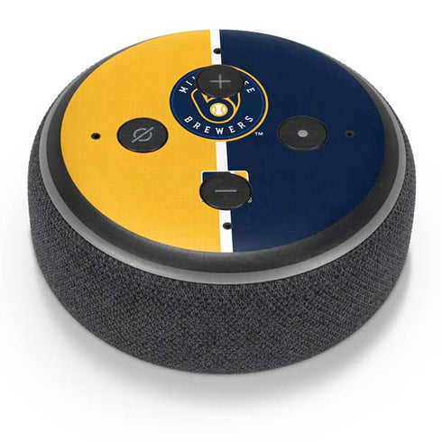 MLB Milwaukee Brewers Split Amazon Echo Dot Skin