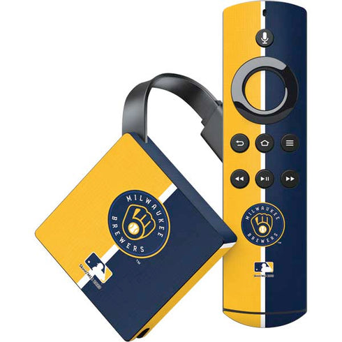 MLB Milwaukee Brewers Split Amazon Fire TV Skin